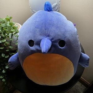 Squishmallows Blue and Orange Stuffed Animal